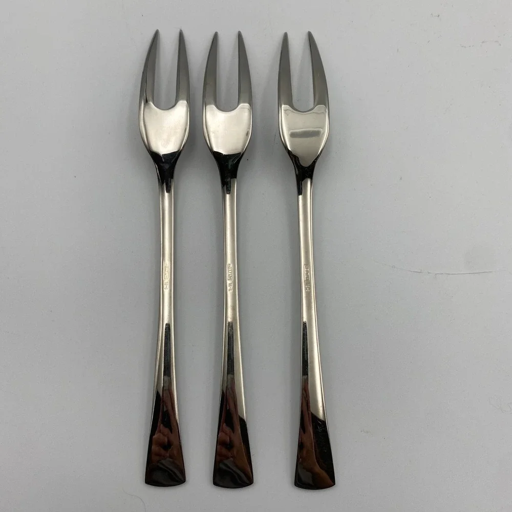 Keltum‎ 18-8 Stainless Steel Cocktail Fondue Forks Set of 3 Silver 8 Inch Dutch